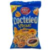 Mareni Cocteleo Xtreme mit Teriyaki-Geschmack, knusprige Snackringe in blauer Verpackung, ideal für Snacks und Partys.