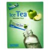 Erfrischendes Ice Tea Manzana mit grünem Apfel und Apfelstück, ideal für heiße Tage, 12 Beutel in Packung.
