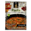 Mareni Trockenbrühe für Gemüsepaella, 52g, glutenfrei, aus Spanien, mit Bild von Gemüse und Paella.