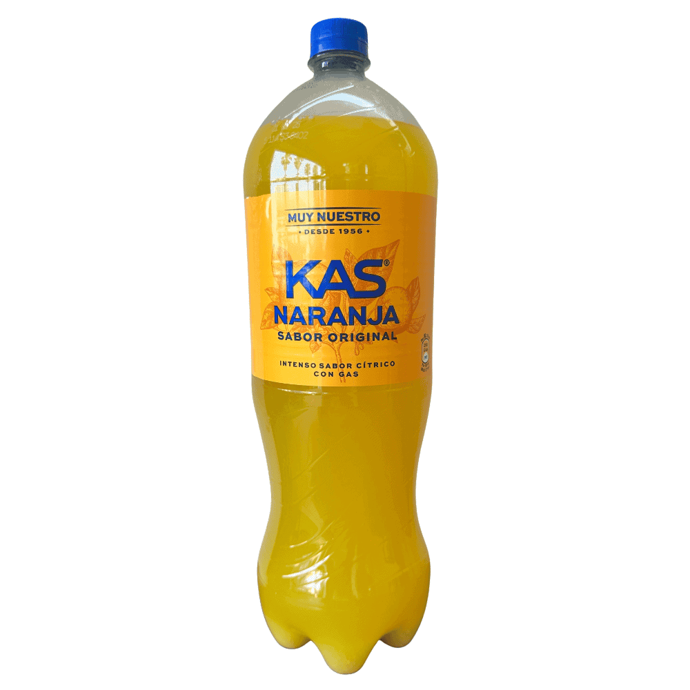 Mareni Orangenlimonade in 2-Liter-Flasche mit blauer Kappe, erfrischender Zitrusgeschmack, ideal für Getränke und Partys.