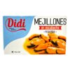 Kleine spanische Miesmuscheln in Escabeche-Marinade auf der Verpackung von Didi.