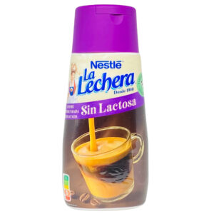 Espressokaffe in einer spanischen La Lechera Flasche, vegan, lactosefrei, cremig, leicht, perfekte Kaffeealternative, original spanisch, Mareni direkt aus Spanien, köstlicher Kaffee Genuss.