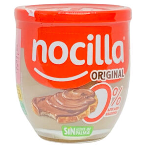 Nocilla Original 0 % – Kakao-Haselnusscreme mit Stevia – 180 g
