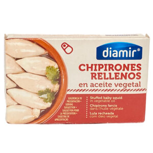 Diamir - Kleine gefüllte Tintenfische in Pflanzenöl (Chipirones Rellenos en Aceite Vegetal) - 72g